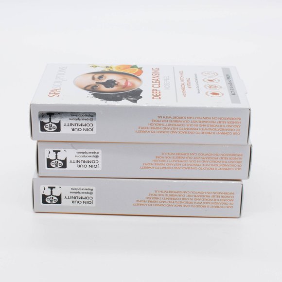 3 New Spa Scriptions  Deep Cleansing Nose Peel w/ Charcoal - Picture 8 of 8